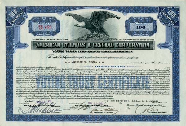 American Utilities and General Corporation